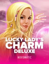 lucky ladys charm deluxe slot logo